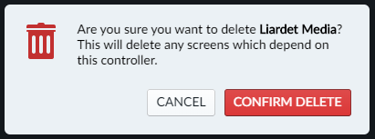 Confirm Controller Deletion